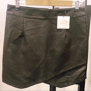 Black leather Jack by BB Dakota skirt new with tags size 8